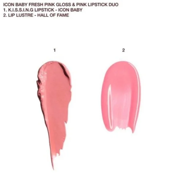 Charlotte Tilbury Icon Baby Pink Lip Gloss & Lipstick Set, NIB - Picture 2 of 5